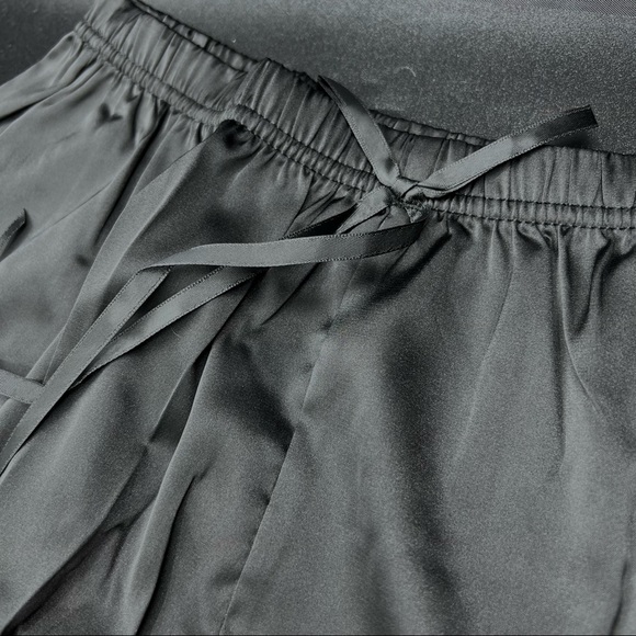 Black satin lace cami set top and bottom - Picture 11 of 14